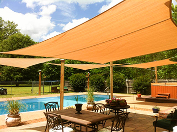 Quictent 24x24' Square Sun Shade Sail Outdoor Patio Ivory With Free ...