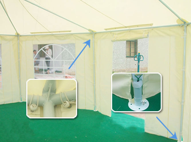  normal tent with a free ground bar set and free luxury external pole 