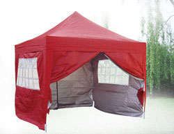 Peaktop 10x10 EZ Pop Up Party Tent Canopy Gazebo Red  