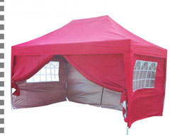 Peaktop 10x15 EZ Pop Up Party Tent Canopy Gazebo Red  