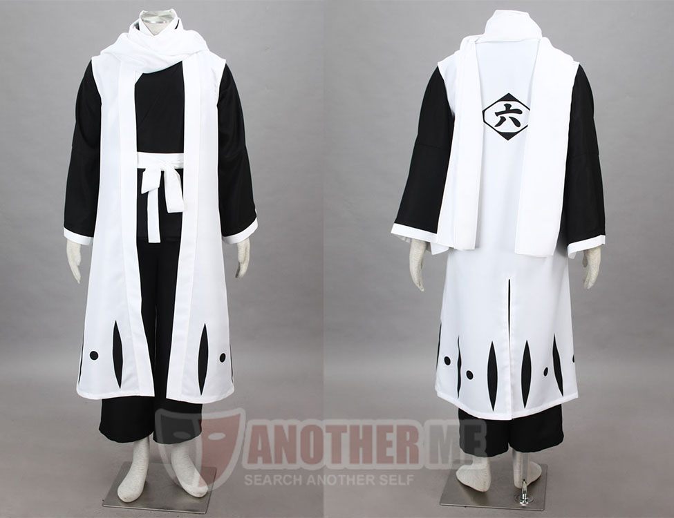 Another Me 3rdBleach 6th Captain Kuchiki Byakuya Robes Cosplay Costume